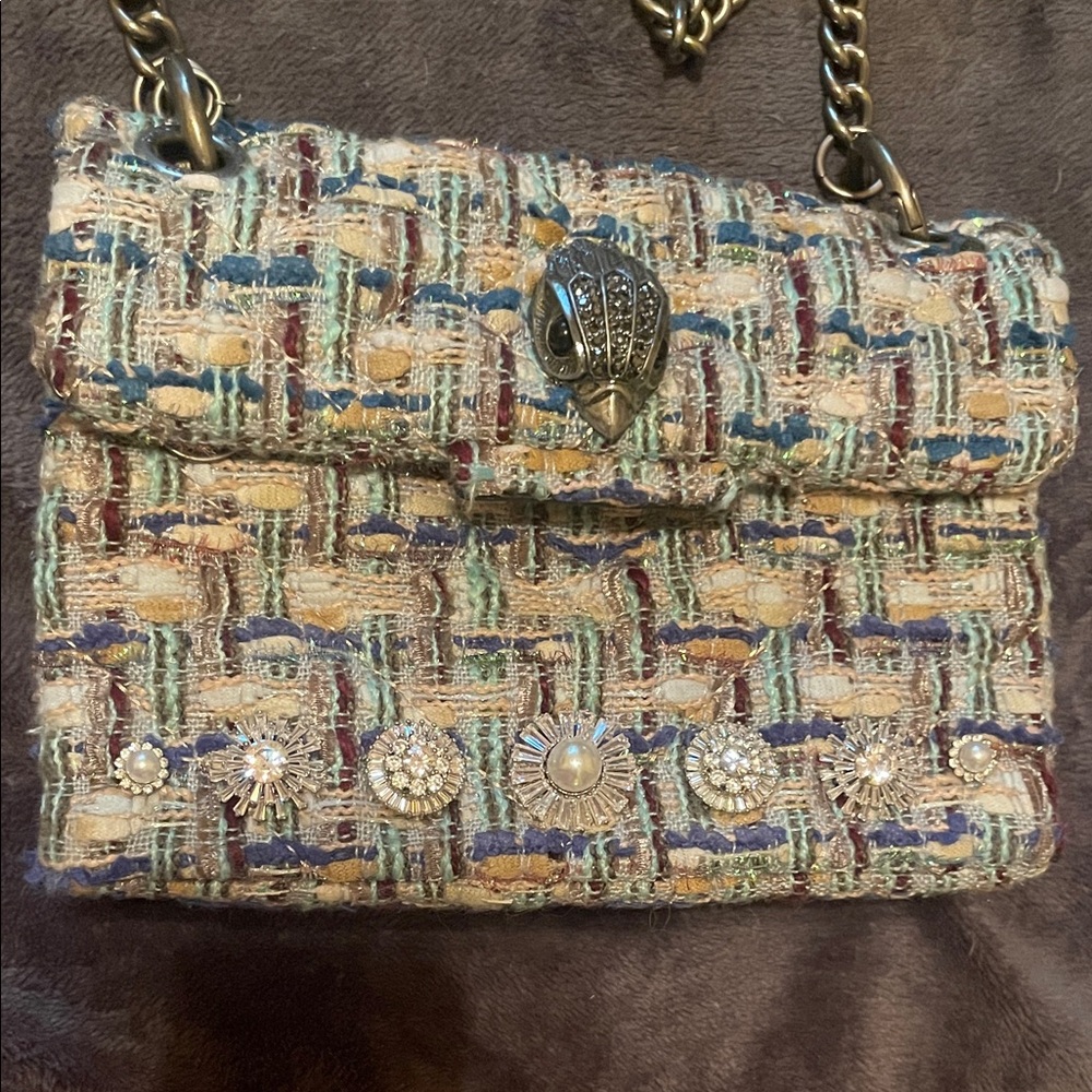Kurt Geiger Multicolor Tweed Crossbody Bag